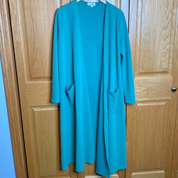LuLaRoe Sweaters - Lularoe long line open from cardigan green size medium